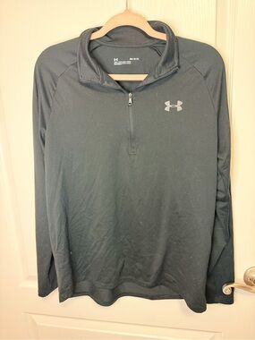 Under Armour Black Long-Sleeve Quarter Zip Training Top